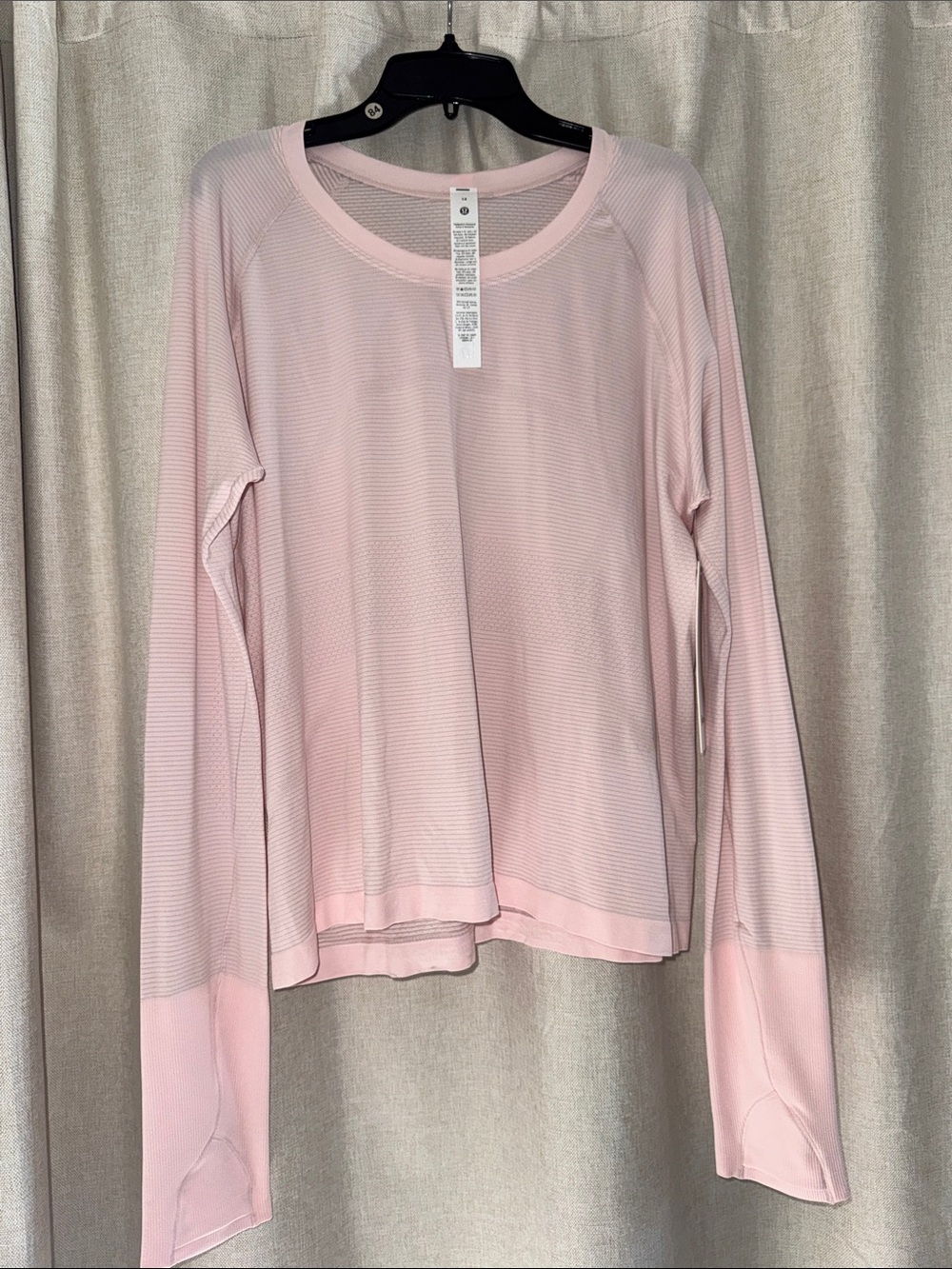 Lululemon Swiftly Tech Long Sleeve 2.0 Pink Size 14 NWT